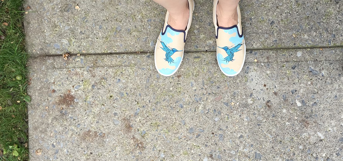 Hummingbird Slip Ons